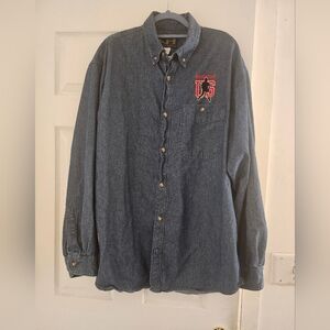 PAUL McCARTNEY US 2005 TOUR DENIM SHIRT‎ COTTON HERITAGE X LARGE